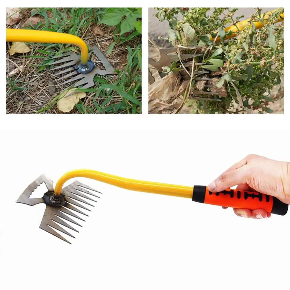11 ฟัน Weeding Magic TOOL Multi-Function Weeder หญ้า Weeding หม้อยกต้นกล้า Land หว่านเครื่องมือดินสวนอุปกรณ์เรา G4C2