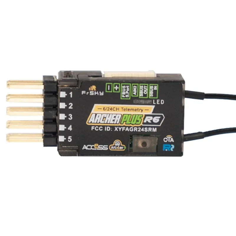 

Приемник Frsky Archer Plus R6 / R6FB FBUS версии 2,4 ГГц 2,4G RX для ACCESS и ACCST D16
