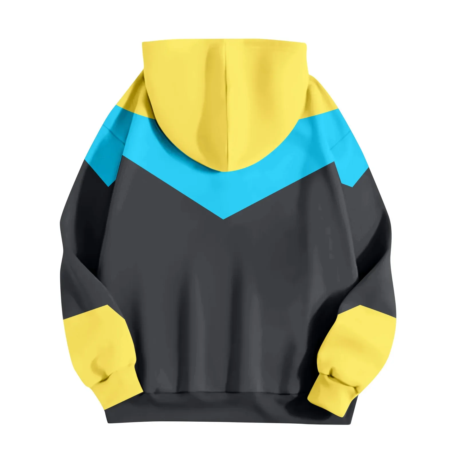 لا يقهر اللون منعت البلوزات المطبوعة للرجال الربيع مقنعين قميص طويل الأكمام مقنعين مع جيوب الرجال البلوز