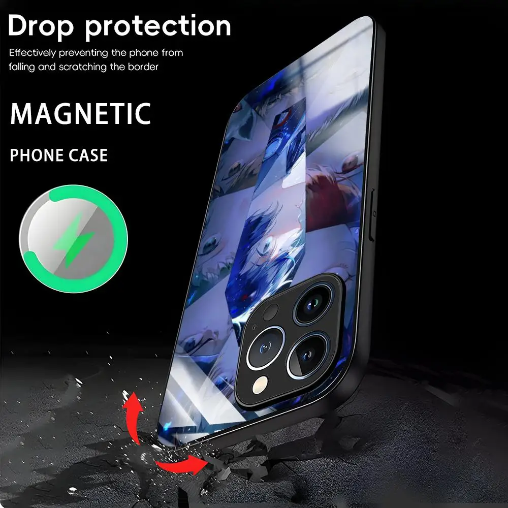 Game persona 3 r-reload Phone Case For iPhone 16 15 14 13 12 11 X XR XS 8 Plus Mini Pro Max Glass Magnetic Phone Case