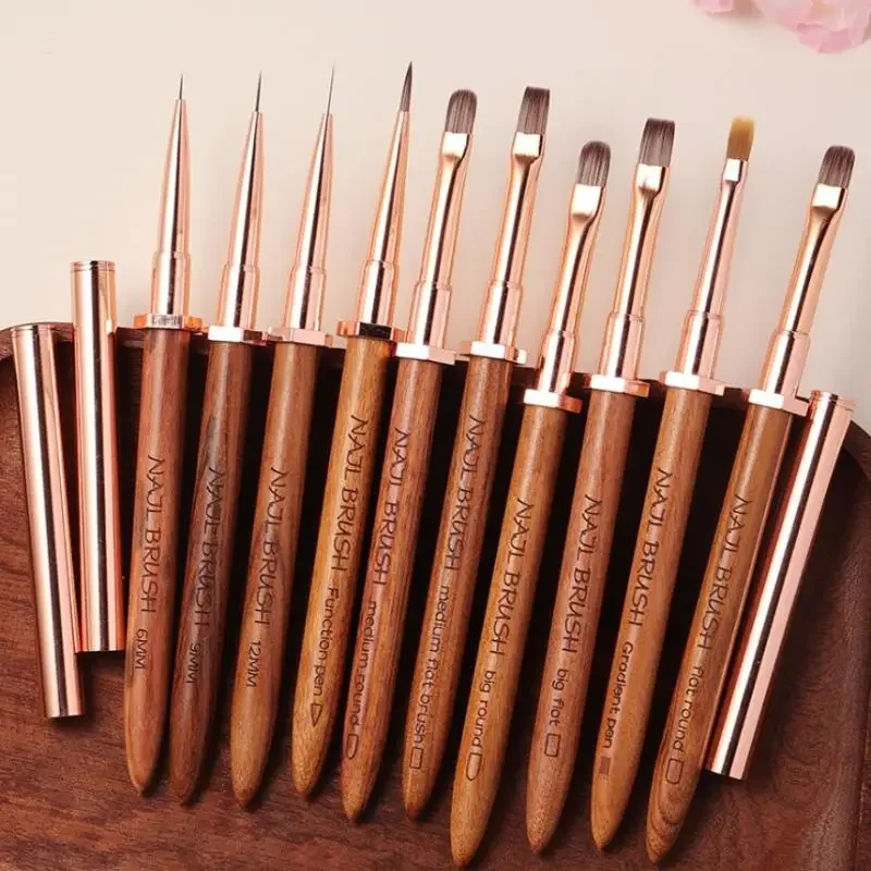 ไม้เล็บแปรงปากกา Rack Design จิตรกรรมเล็บออกแบบปากการายละเอียดแปรงเครื่องมือวาดเล็บปากกา