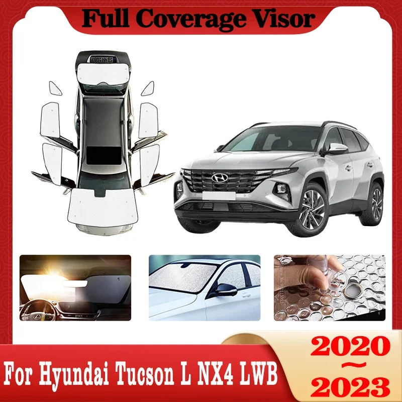 

Anti-UV Car Window Shading For Hyundai Tucson L NX4 LWB 2020 2021 2022 2023 Car Sun Parasol Windshield Protect Cover Accessories