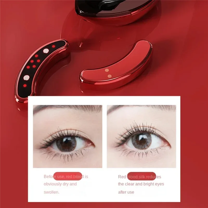 EMS Pulse Micro-current Eye Care Device Eye Massager Reduce Anti-Wrinkle Dark Circles Lines Swelling Relieve Fatigue Eye Massage