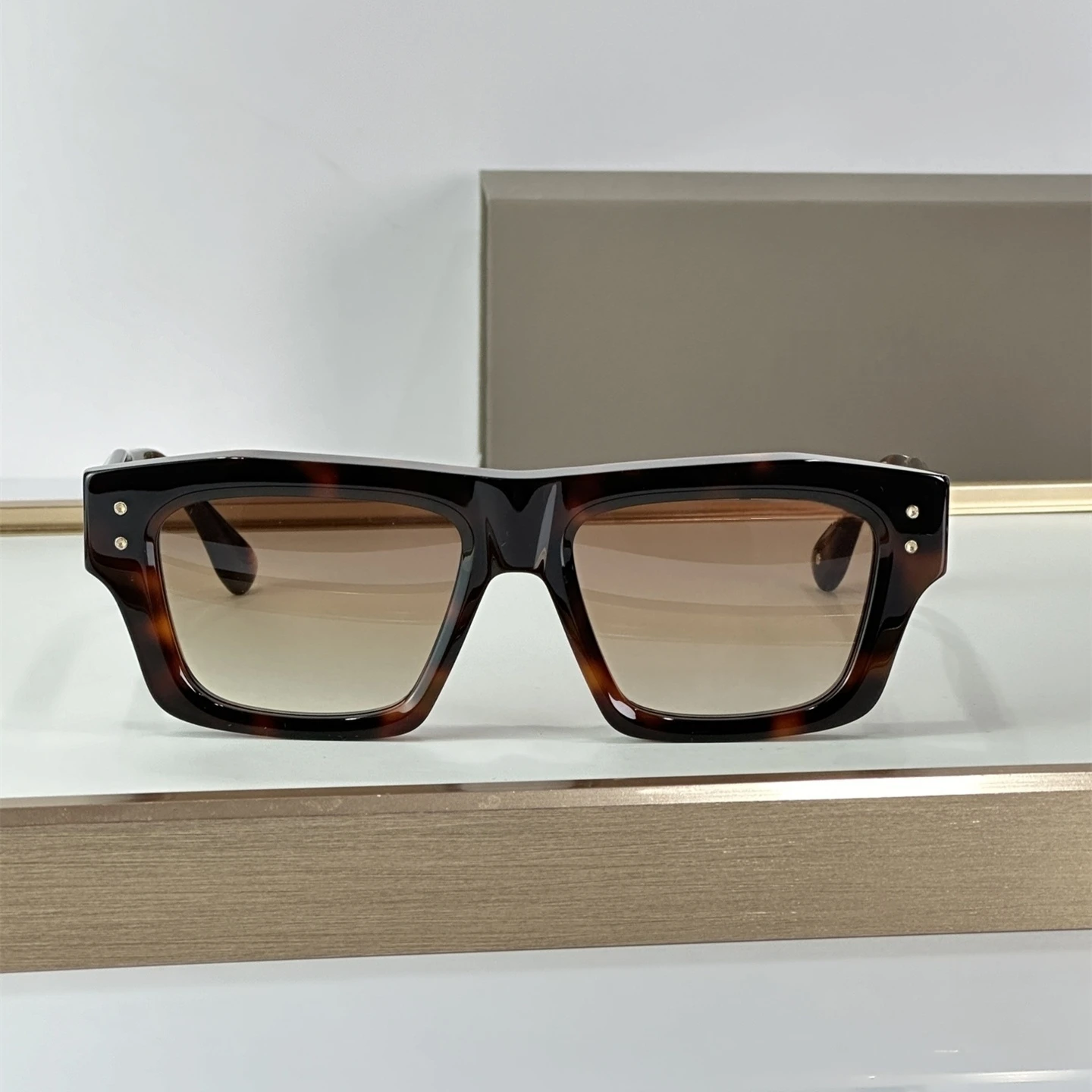 Vintage popularne grube octanowe kwadratowe damskie okulary przeciwsłoneczne GRANDMASTER-EIGHT modne okulary przeciwsłoneczne Outdoor DTS458 męskie okulary przeciwsłoneczne