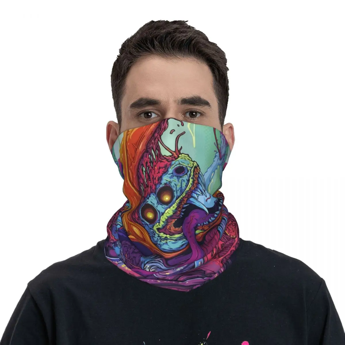 

Horror Dragon Bandana Neck Gaiter Printed Balaclavas Wrap Scarf Warm Headband Fishing Unisex Adult Winter