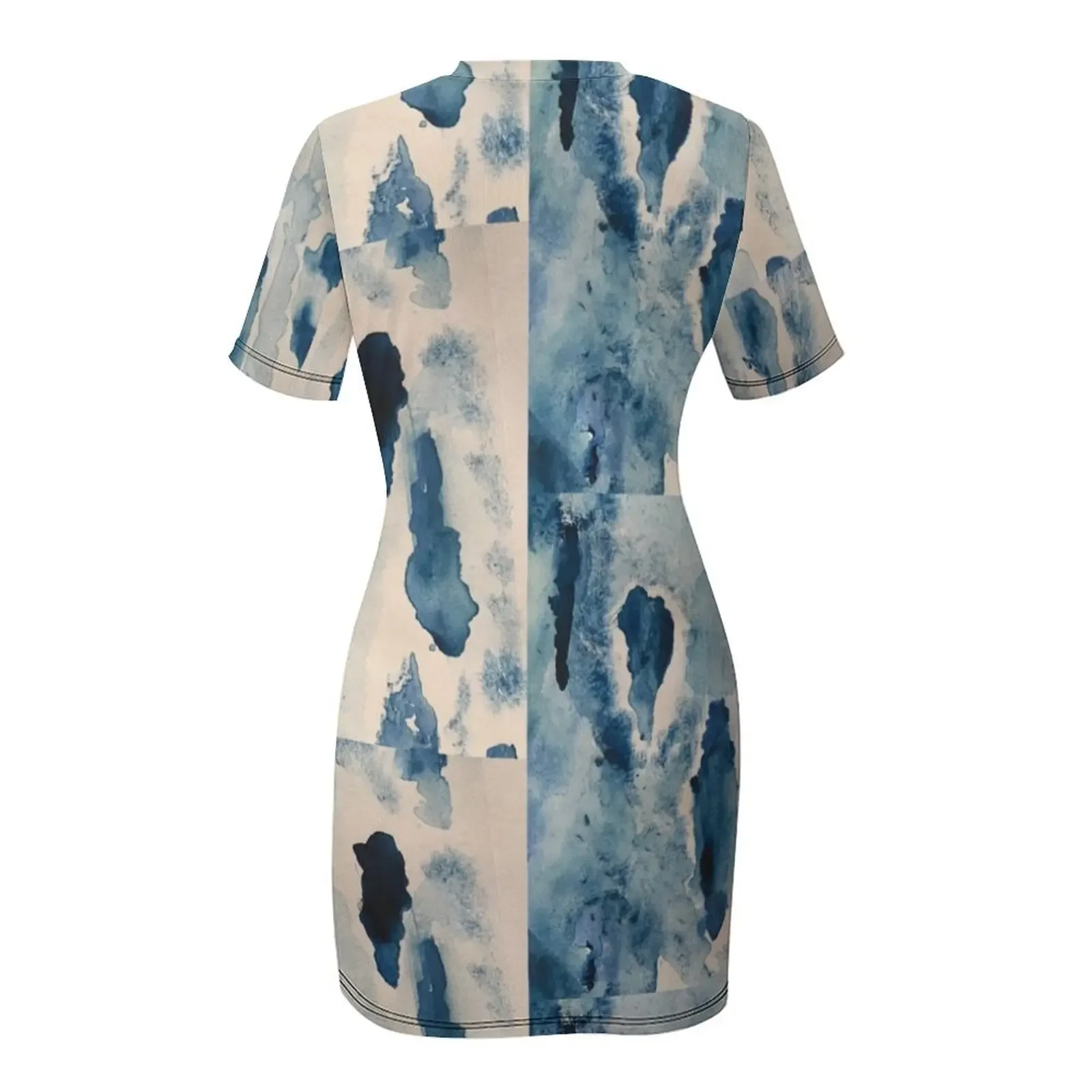 Tears Short-Sleeved Dress woman dress dress party evening elegant luxury celebrity woman Dresses