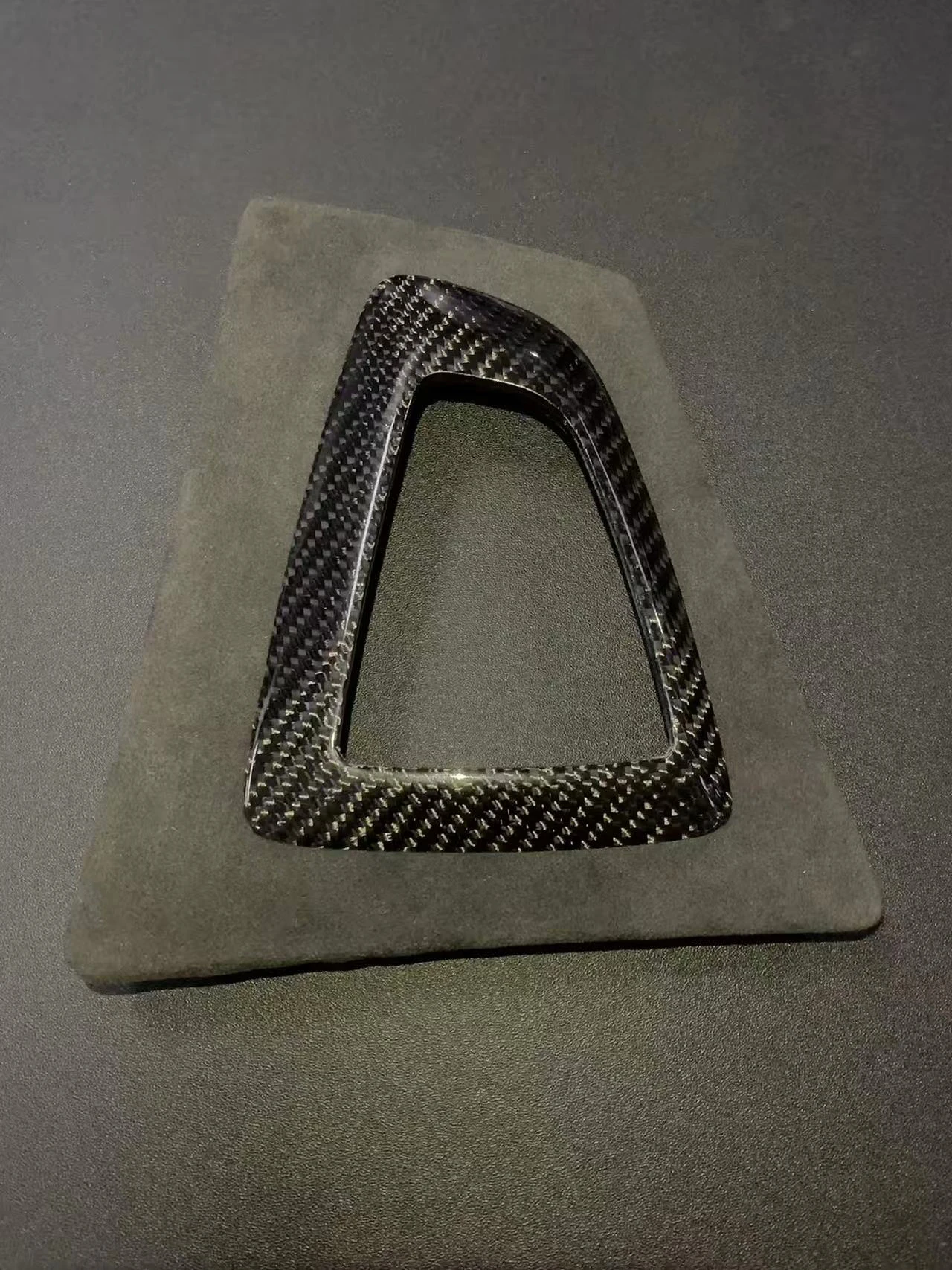 Base de merde d'engrenage en Alcantara de carbone mat ou en Fiber de carbone F30 F31 F32 F36 pour Bmw F30 F31 F32 F36