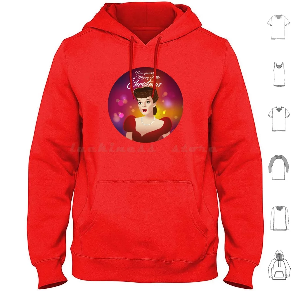 Merry Little Christmas Hoodie Cotton Long Sleeve Alejandro Mogollo Art Alemogolloart Alejandromogolloart Merry Little