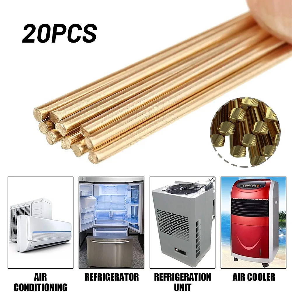 

20pcs Copper Iron Brass HS221 Welding Rod Welding Wire Brazing Rods With Low Temperature Welding Rod 1.6*250mm