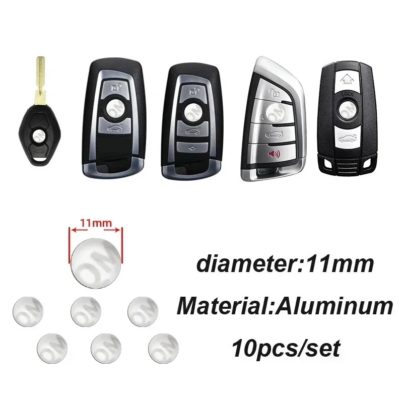 11/14mm Car Key Badge Emblem Replacement Car Key Sticker for Nissan Mazda Hyundai Suzuki Jeep MINI BMW Toyota Citroen Skoda KIA - view 2