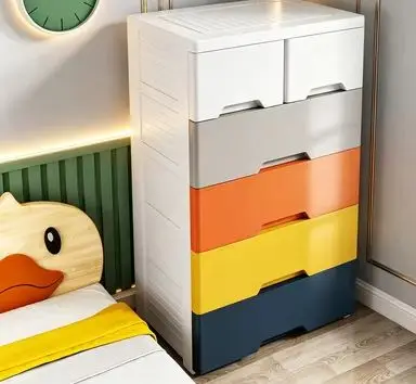 Multi Layer Drawer Style Crevice Storage Cabinet in the Bathroom Plastic Sealed Kitchen Storage Cabinet