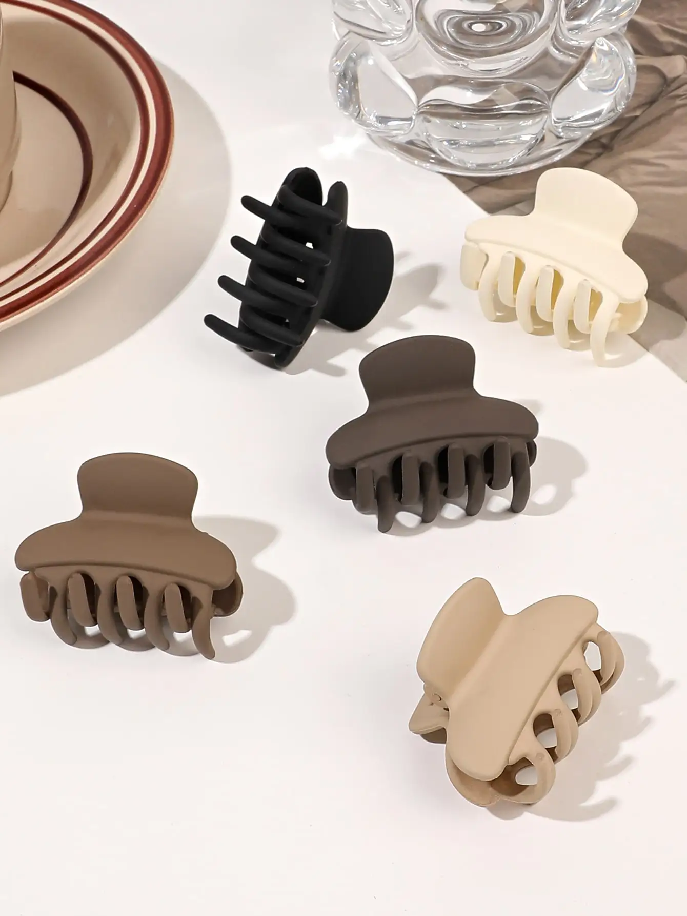 5 Stück mittelgroße 1,7 Zoll neutrale Haarklammern für Frauen und Mädchen, dünnes, dickes Haar, rutschfeste Haarklammern, Haar-Accessoires – Detail 16