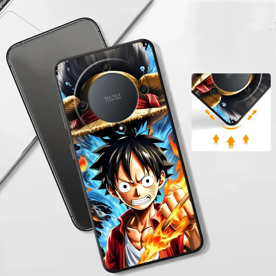 Funda suave Luffy de una pieza para Honor X6a X8c X9a X7b X8 X8b 70 X9b X6 X7c 90 Pro Magic5 Lite X7 X9c 8X X5b X8a