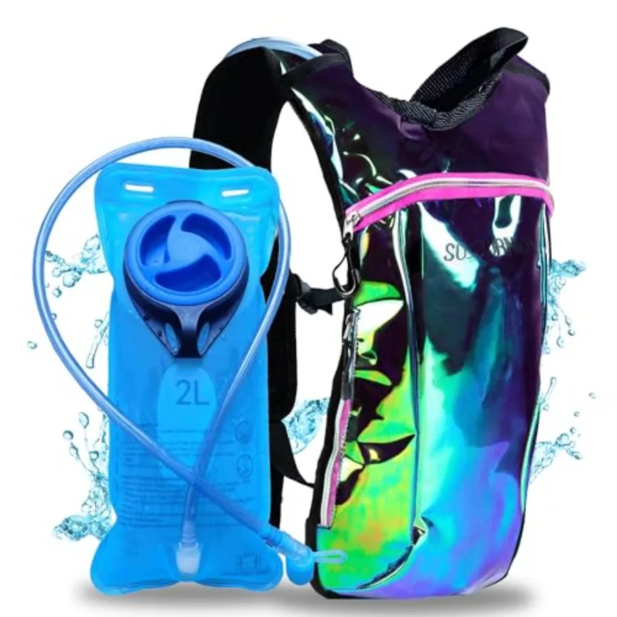 

Sojourner Rave Hydration Pack - Hydration Backpack - Hydropack with 2L Bladder - Water Backpack for Festivals, Hiking, Running,