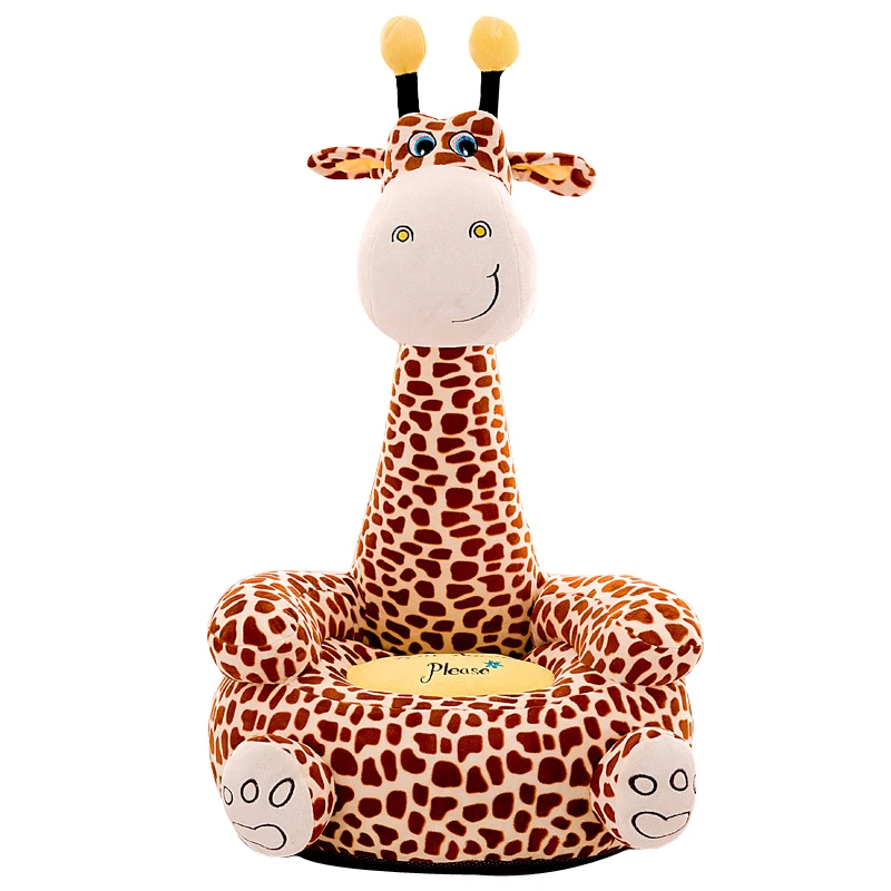 Cartoon children's small sofa, cute animal shaped giraffe seat decoration