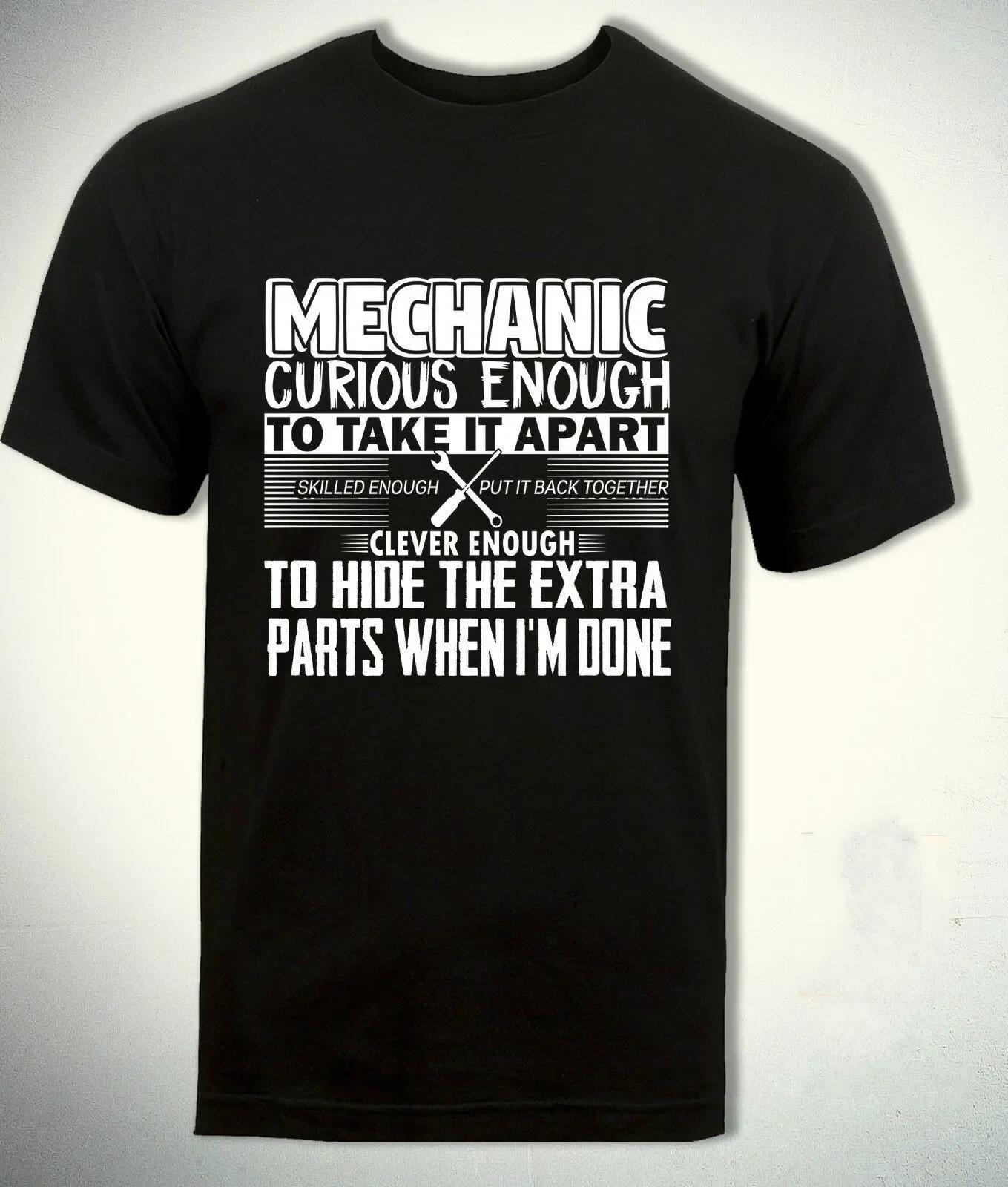 

Funny Mechanic Gift Present for Father Dad Car Garage Men's T-Shirt Summer Cotton Short Sleeve O-Neck T Shirt New S-3XL