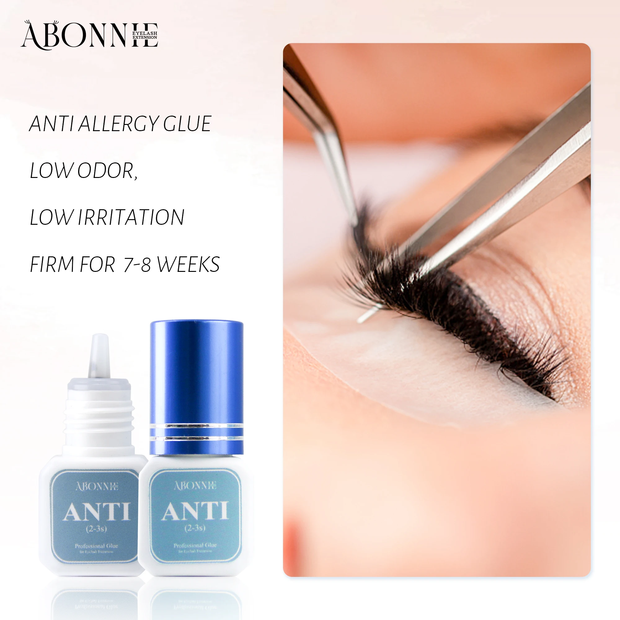 Abonnie Fast Dry Glue for Eyelash Extension Professional Lasting Glues Eyelashes Tool for Eye Beauty Makeup