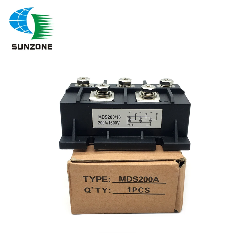 Three-phase Rectifier Module MDS100-16 MDS200-16 MDS100A 1600V  MDS200A 1600V Puente Rectifi Cador De Diodos AMP