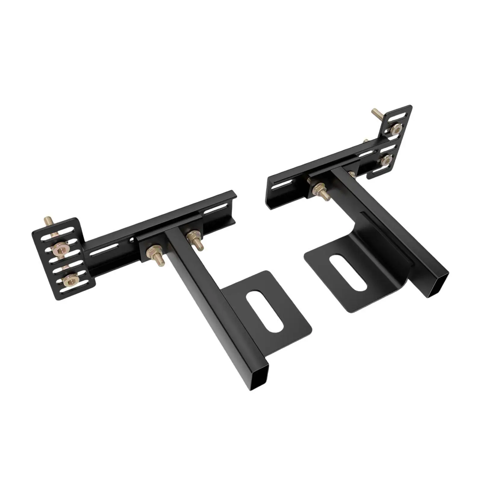 Bed Headboard Brackets Adjustable Furniture Parts Sturdy Construction Black Anti Rust Extension Kit for Metal Bed Frame