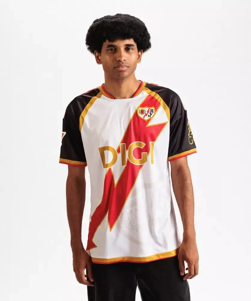 Camiseta de Fútbol Rayo Vallecano para Hombre y Mujer, Temporada 2026-27, Transpirable, Secado Rápido, para el Hogar y Deportes, Camiseta Familiar