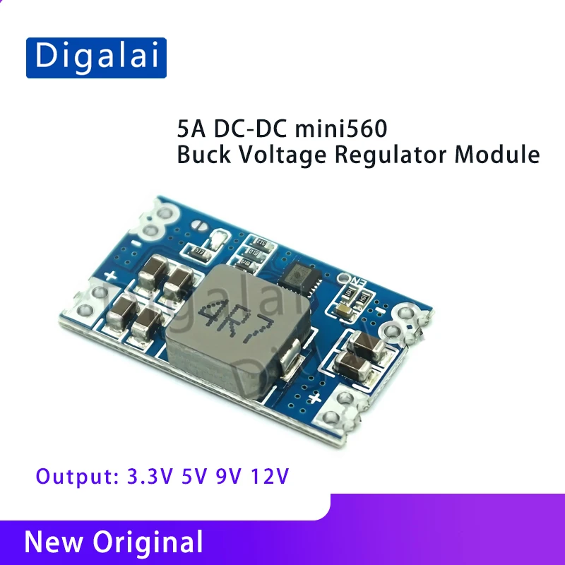 

5A DC-DC mini560 Buck Voltage Regulator Module Output: 3.3V 5V 9V 12V