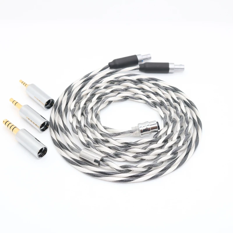 2 ядра медь и серебро смешанные наушники LITZ дизайн Улучшенный кабель Hi-Fi сбалансированные линии с MMCX/0,78 2PINfor LZ A7 KXXS ZAX MK3