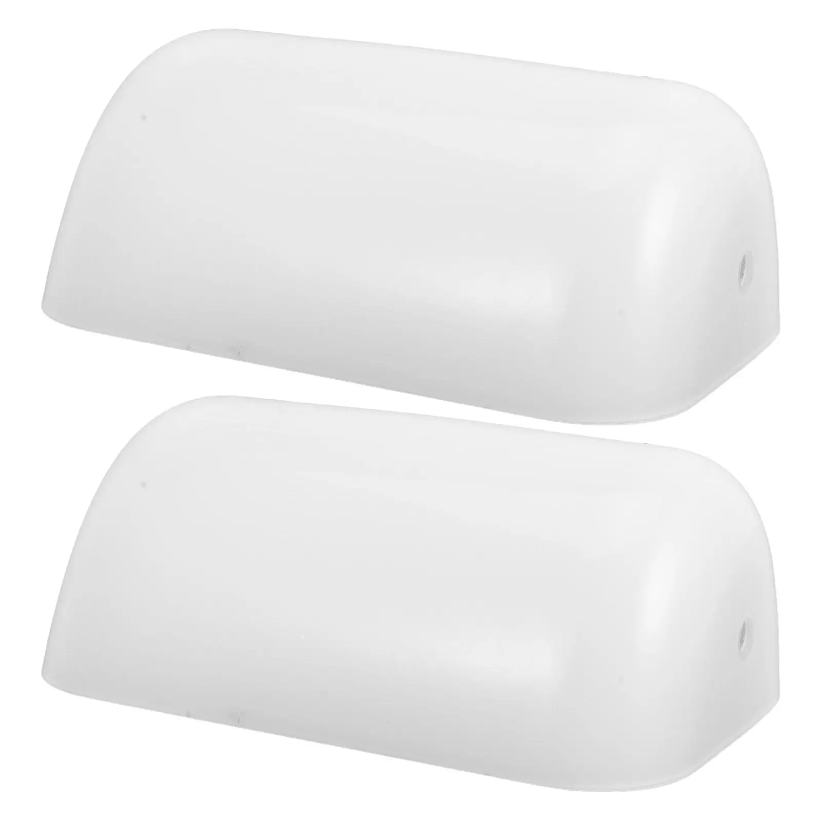 

2 шт. белых стеклянных плафонов для лампы, матовые, в опаловом винтажном стиле, для настольных, офисных, библиотечных, учебных ламп, ретро-дизайн