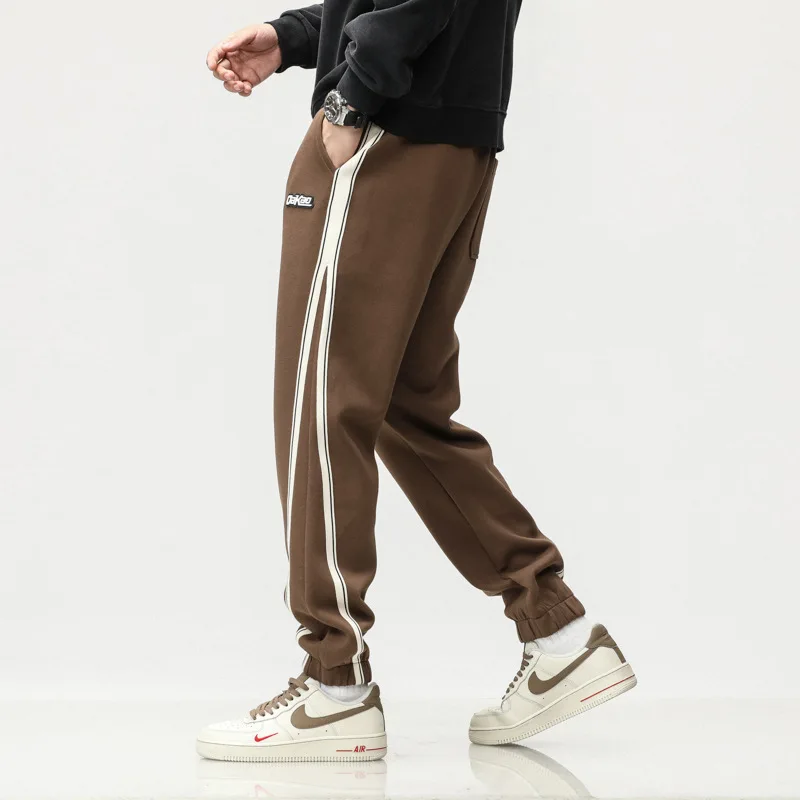 

Men Jogger Pants Loose Long Legs Male Students Sports Sweatpants Male Track Trousers