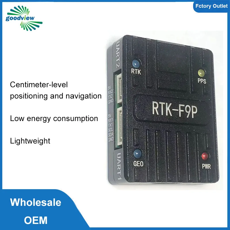 جهاز استقبال Gnss عالي التقدم مع بوصلة مدمجة وحدة Zed-F9P تحديد المواقع بالسنتيمتر محطة متنقلة للطائرات بدون طيار GNSS #1