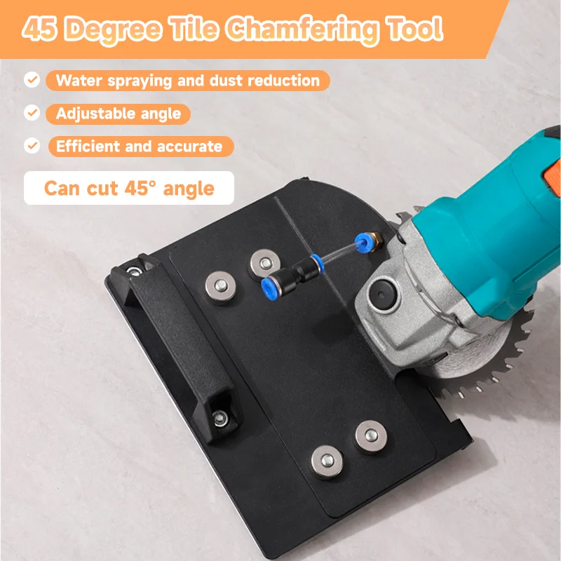 45 Degree Tile Chamfering Tool For 100 Type Angle Grinder,Ceramic Tile Chamfering Frame,Portable Corner Cutting Machine Device