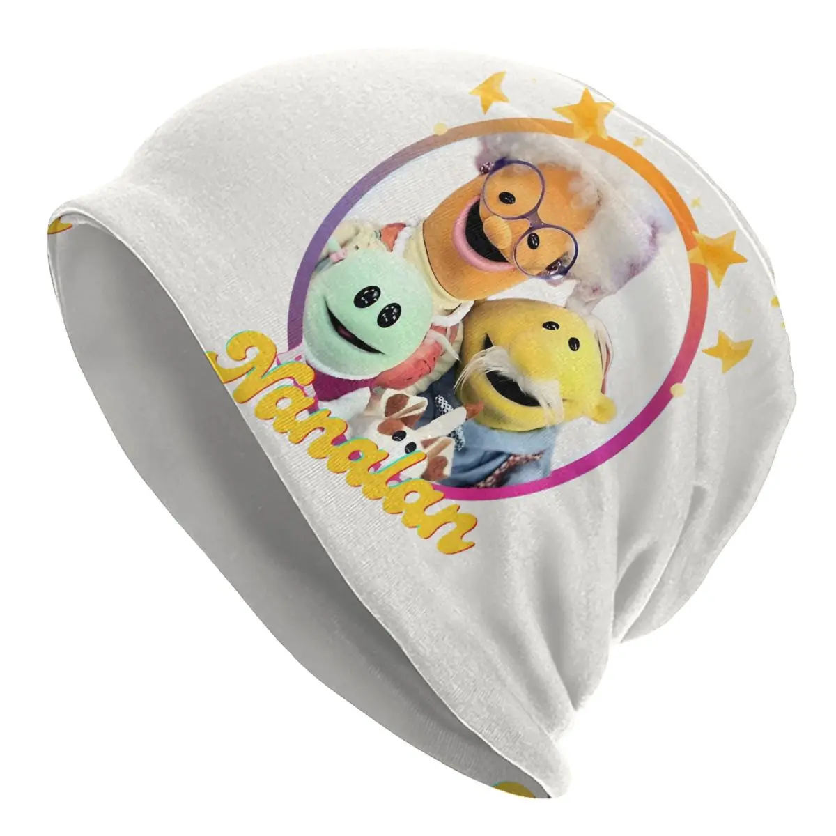 Nanalan Family Bonnet Hats Cool Street Cute Catoorn Skullies Beanies Hat Unisex Warm Dual-use Caps