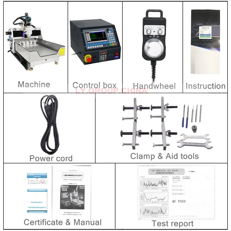 3 Axis CNC 6040 Router 1500W ATC Spindle Milling Engraving Carving Machine Linear Guide with 10pcs Tool Magazine