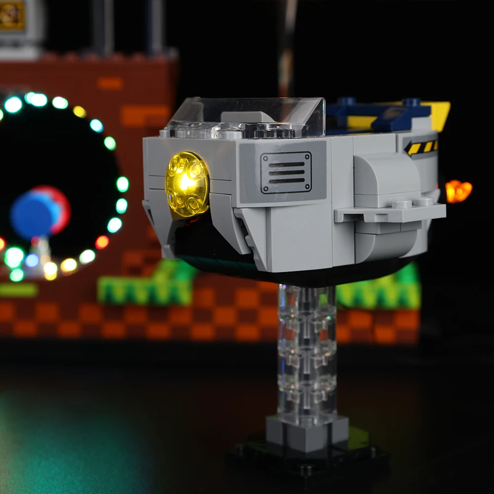 Led Light Kit For 21331 Sonic the Hedgehogs Pop Game Green Hill Zone Model BuiBuilding Blocks  (Only Light Kit Included) - view 5
