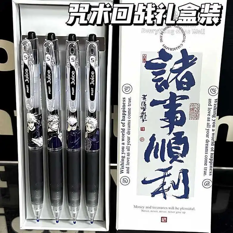 

Anime Jujutsu Kaisen Satoru Gojo Ryomen Sukuna Fushiguro Megumi Inumaki Toge Cosplay 0.5mm Black Press Gel Sign Test Juice Pen