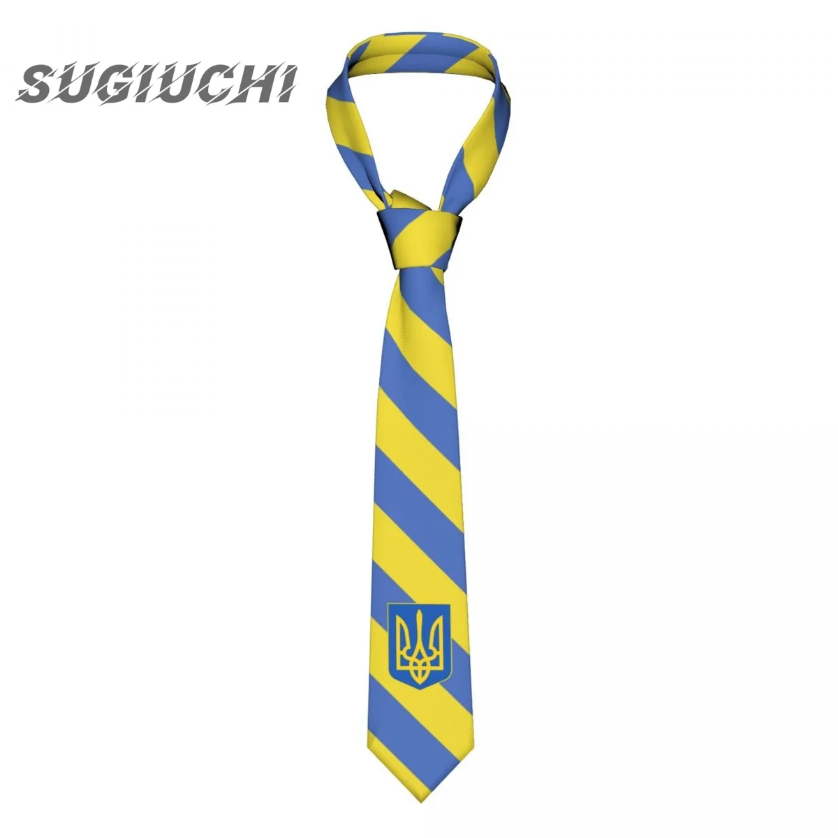 Ukraine Country Flag Neck Ties For Men Women Casual Plaid Tie Suits Slim Wedding Party Necktie Gravatas