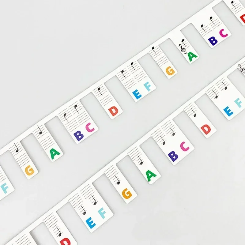 1 PC 88 Key Piano Keyboard Stickers, Removable Keyboard Note Labels, Beginner Piano Note Learning Guide Piano Accessories