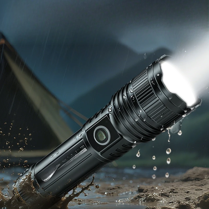 

Night climbing mountaineering strong light super bright flashlight outdoor waterproof high power portable long battery life