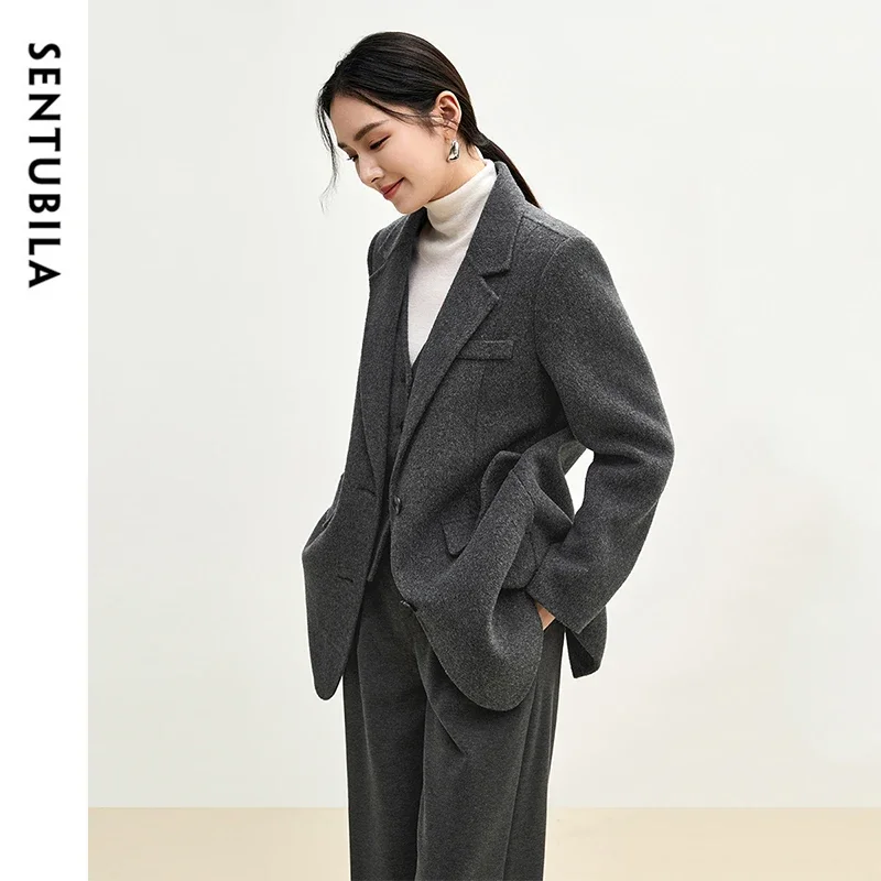 Рисунок 5 - SENTUBILA 100% шерстяное серое пальто для женщин