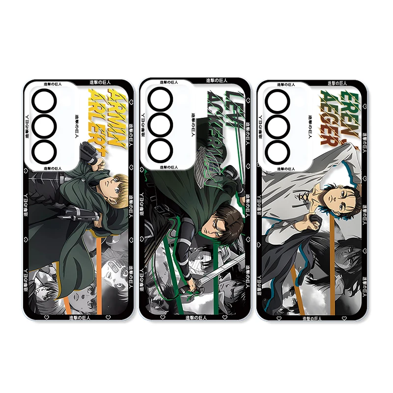 Attack on Titan Anime Eren Jaeger Phone Case For Samsung A32 A33 A34 A35 A50 A51 A52 A53 A54 A55 A71 A72 A73 A81 Angel Eye Soft