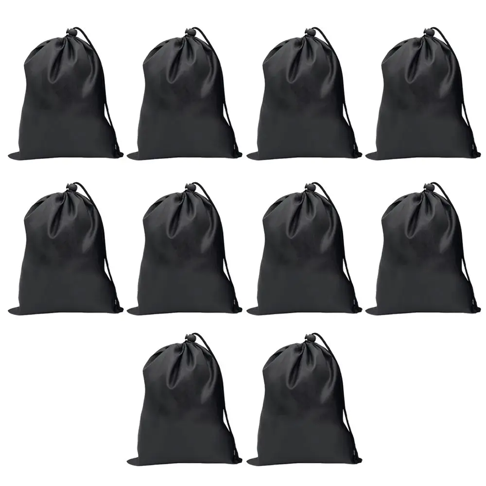 10 pièces, sac de rangement pratique en tissu Oxford avec cordon de serrage, pochette imperméable en tissu avec cordon de serrage, petit sac pour ranger de petits objets.