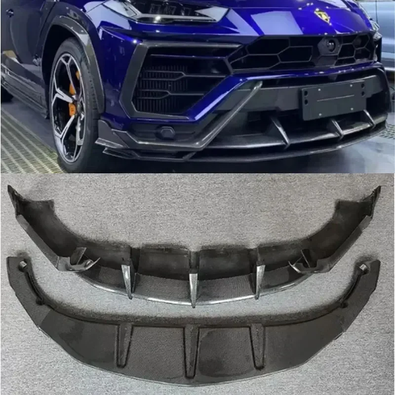 

For Lamborghini URUS 2018 2019 2020 2021 2022 2023 2024 Bumper Front Lip Spoiler Chin Splitters Real Carbon Fiber Body Kits