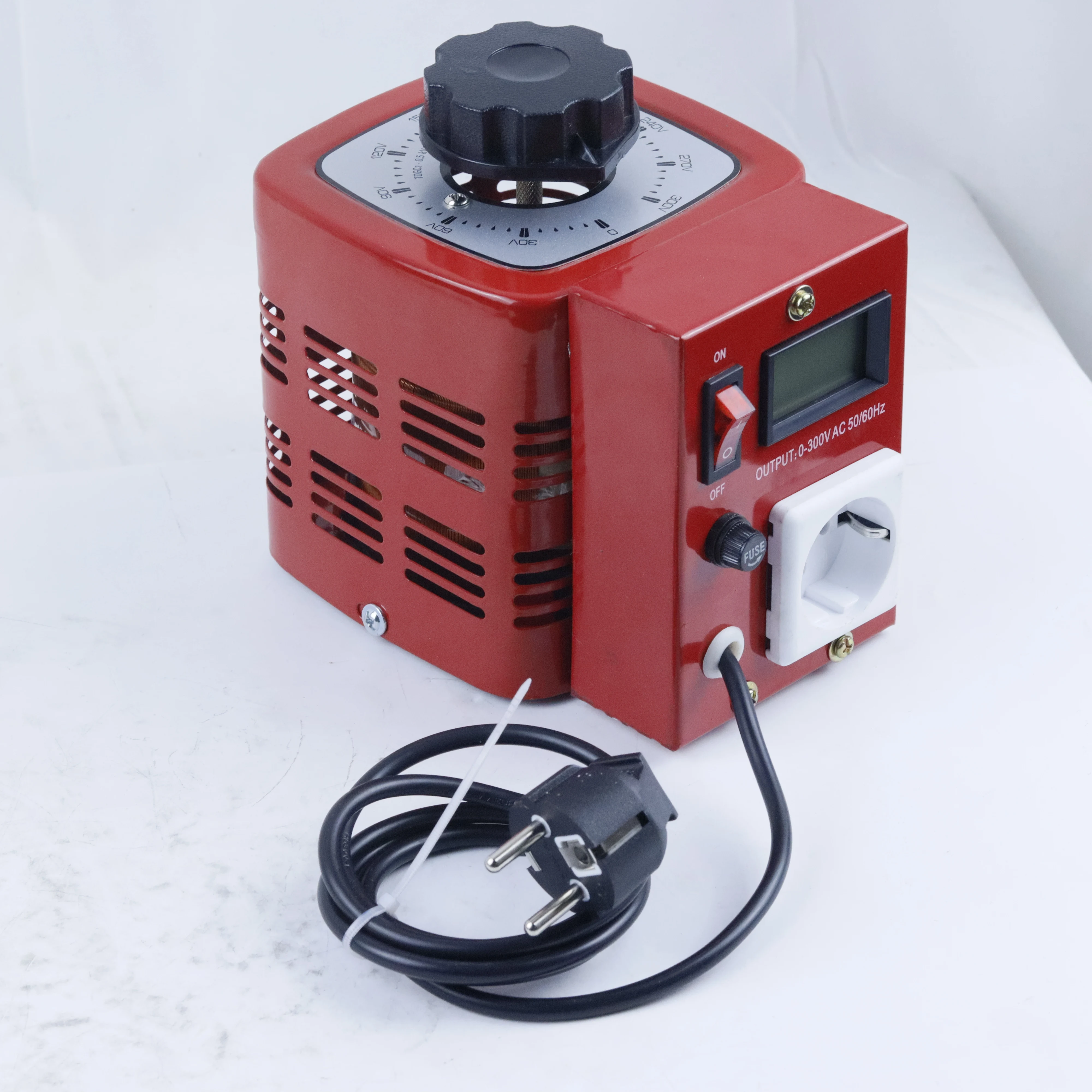 0,5 KW 220V Variac Variabler 500W Transformator Spannungsregler Einphasig Einstellbar 0-300V AC Regulierbares Netzteil 50/60Hz – Detail 2