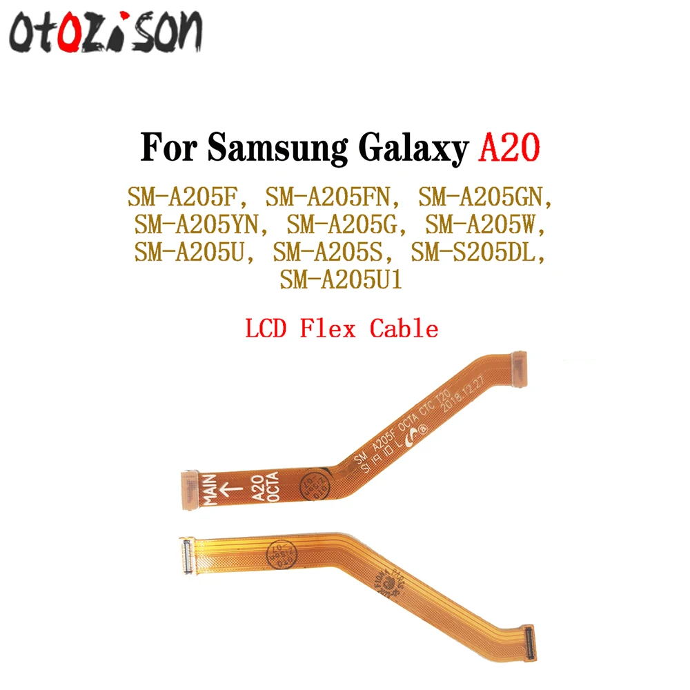 For Samsung Galaxy A20 SM-A205F A205FN A205GN LCD Screen Main Board Connector Motherboard Connection Flex Cable Replacement Part