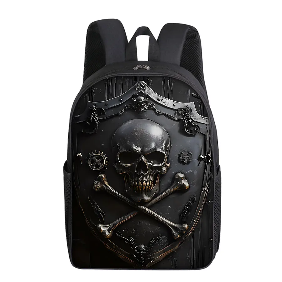 

Skull Pattern Single Layer Backpacks for Boy and Girls Best Gifts 3D Cartoon School Backpack for Children Bags