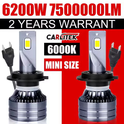 6200W H7 H4 H11 H8 Led 7535 CSP Chip 6500K 9005 9006 HB3 HB4 9012 Car LED Headlight Canbus Tubro Auto Fog Light 12V 24V