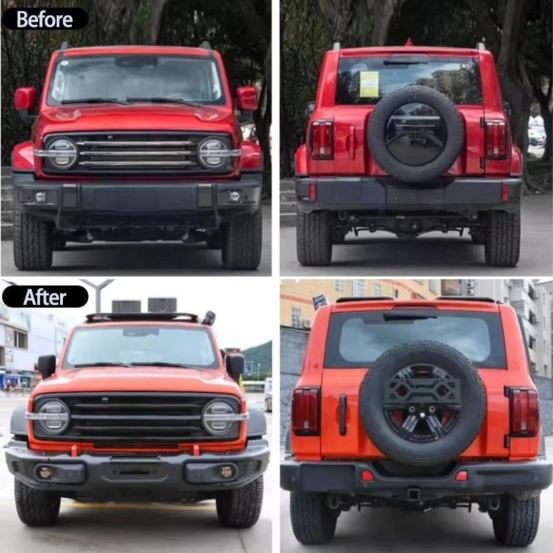 OFF Road Auto Parts Other Exterior Accessories Body Kits Steel Customized Car Rear Bumper Fit for GREAT WALL TANK 300 2023