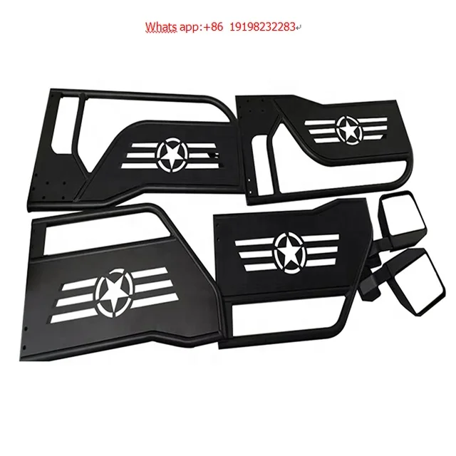 For2/4 Tubular Doors Dr Half Door Five Stars For JEEP WRANGLER JK