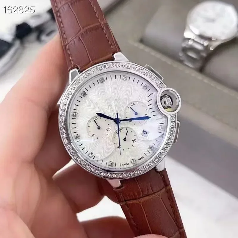 Women Quartz Watch Waterproof Casual Fashion Couple Watch Wear Resistant Stainless Strap Rotundity Dial Design Women Lover Gift