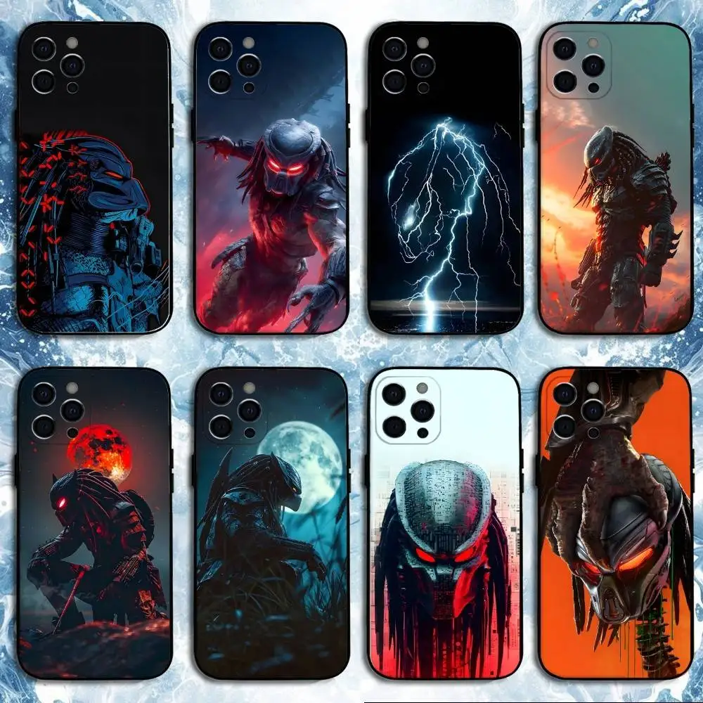 

Film The P-Predator Phone Case For iPhone17,16,15,14,13,12,11 Plus,Pro Max, Soft Silicone Black Cover