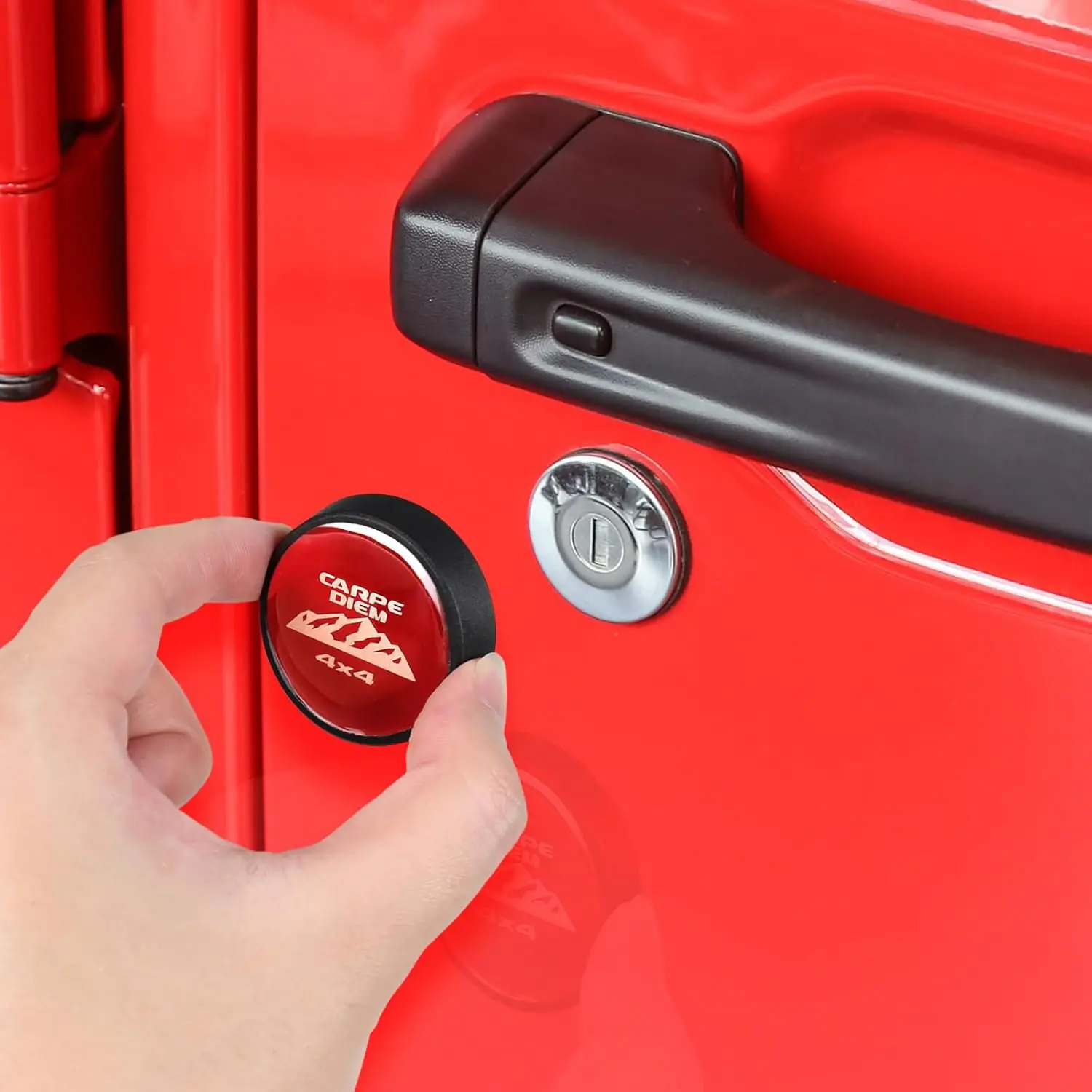 Чехлы на замочные скважины подходят для Jeep Wrangler JL Gladiator JT 2018-2025, аксессуары для безопасности дверей, дверной замок с магнитным отверстием